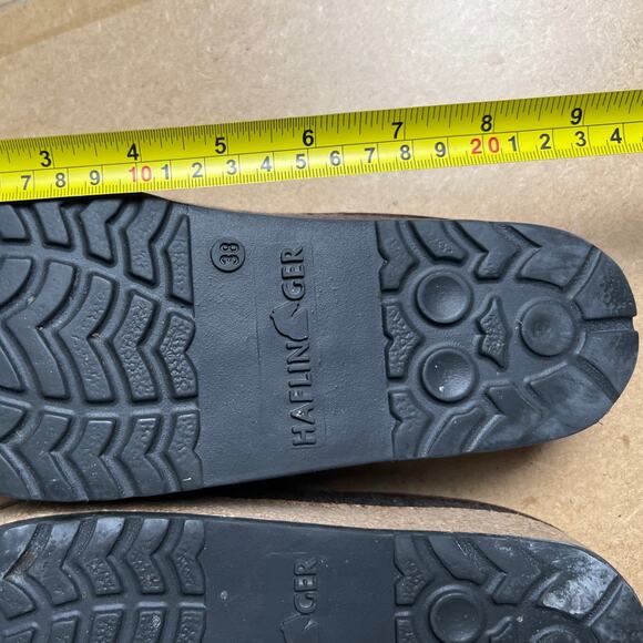 Haflinger Unisex Gray Grizzly Closed Heel Style Wool Clogs Size 38 - Picture 8 of 9